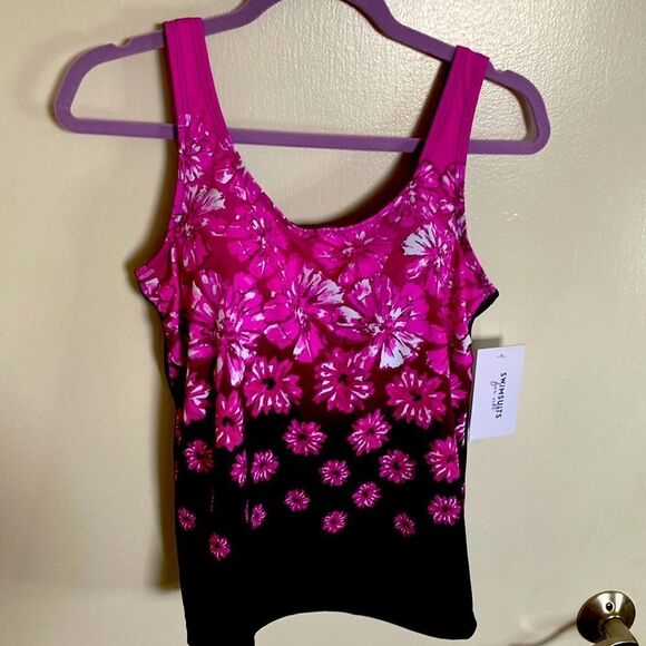 NWT CHLORINE RESISTANT LYCRA XTRA LIFE CLASSIC TANKINI TOP SWIMSUITS FOR ALL- 8 - Picture 4 of 12